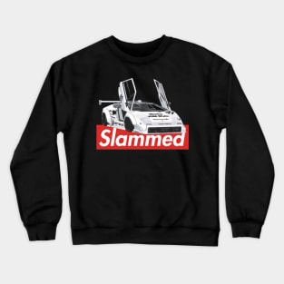 Lamborghini Countach LP5000 LBWK liberty walk bodykit widebody stance turbo SLAMMED Crewneck Sweatshirt